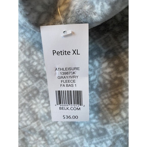 Kim Rogers Petites Athleisure Fleece XL‎ NWT - Picture 3 of 3
